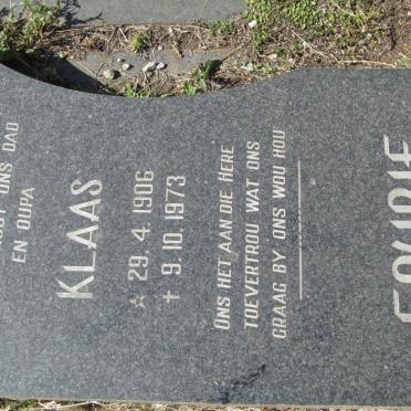 FOURIE Klaas 1906-1973