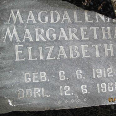 FOURIE Magdalena Margaretha Elizabeth 1912-1968