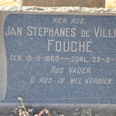 FOUCHÉ Jan Stephanes De Villiers 1869-1935