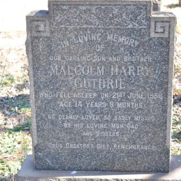 GUTHRIE Malcolm Harry -1953