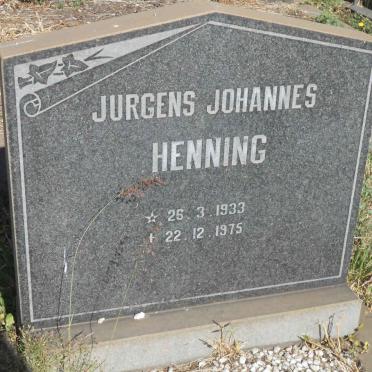 HENNING Jurgens Johannes 1933-1975