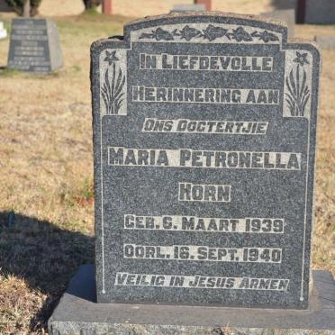 HORN Maria Petronella 1939-1940