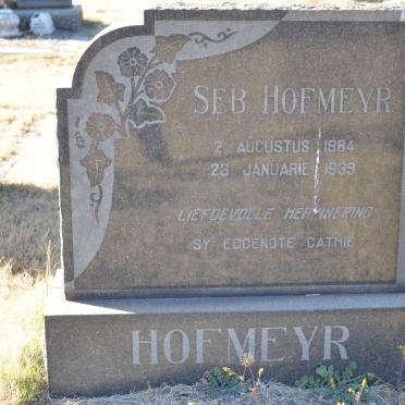 HOFMEYER Seb 1884-1939