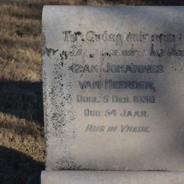 HEERDEN Izak Johannes, van -1936