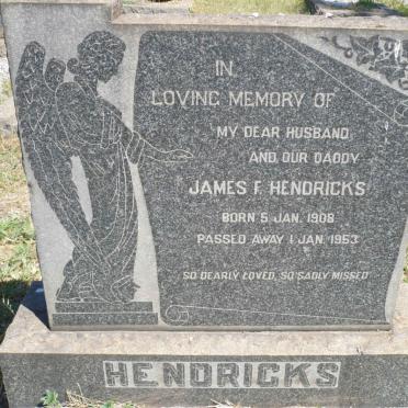 HENDRICKS James F. 1908-1953