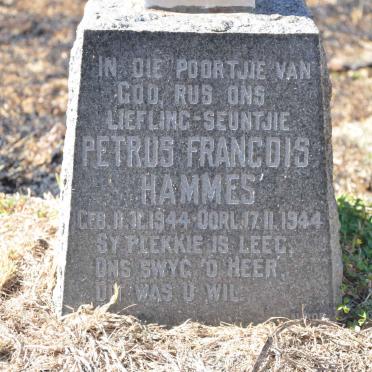 HAMMES Petrus Francois 1944-1944