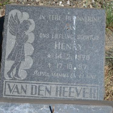 HEEVER Henry, van den 1970-1971