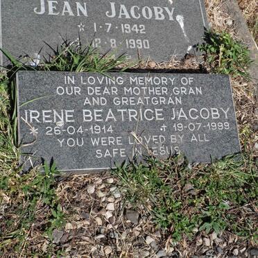 JACOBY Irene Beatrice 1914-1999 :: JACOBY Jean 1942-1990