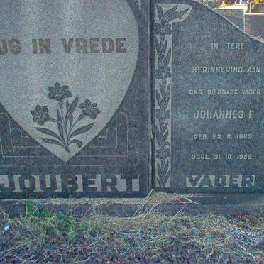 JOUBERT Johannes F. 1903-1952
