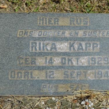 KAPP Rika 1929-1949