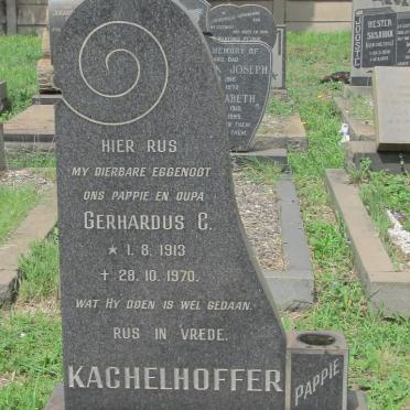 KACHELHOFFER Gerhardus C. 1913-1970