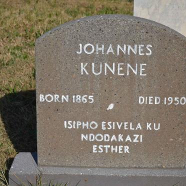 KUNENE Johannes 1865-1950