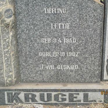KRUGEL Lettie 1950-1967