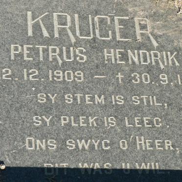 KRUGER Petrus Hendrik 1909-1972