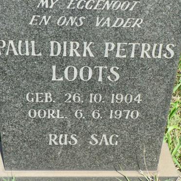 LOOTS Paul Dirk Petrus 1904-1970
