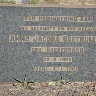 OOSTHUIZEN Anna Jacoba nee BREDENHANN 1905-1961
