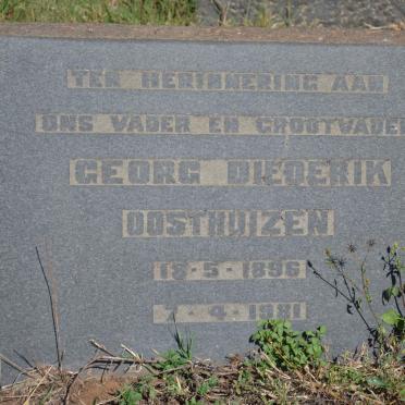 OOSTHUIZEN Georg Diederik 1896-1981