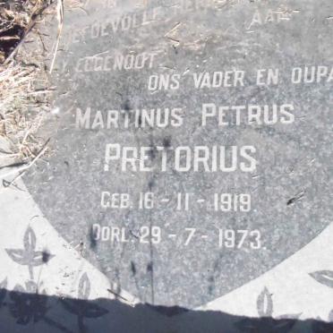 PRETORIUS Martinus Petrus 1919-1973