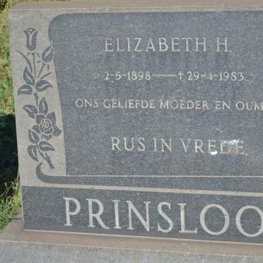 PRINSLOO Elizabeth H. 1898-1983