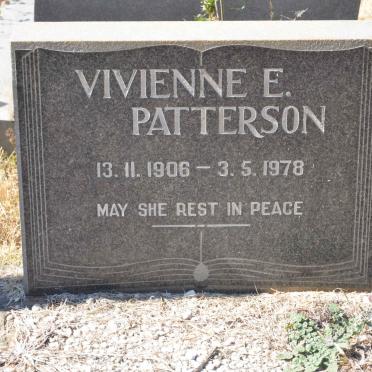 PATTERSON Vivienne E. 1906-1978