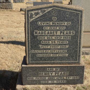 PEARS Henry -1945 &amp; Margaret -1929