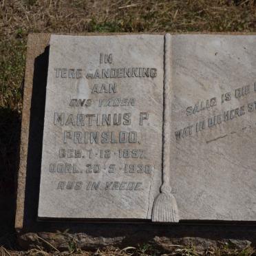 PRINSLOO Martinus P. 1857-1930