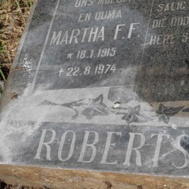 ROBERTS Martha F.F. 1915-1974