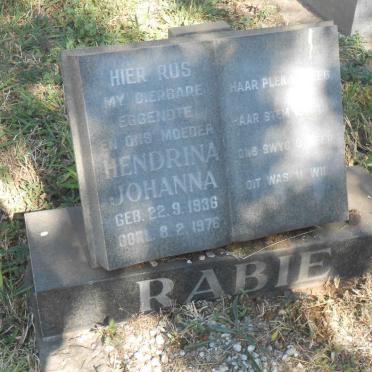 RABIE Hendrina Johanna 1936-1976