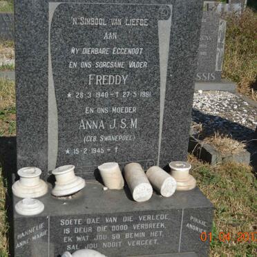 ROBERTS Freddy 1940-1981 &amp; Anna J.S.M. SWANEPOEL 1945-