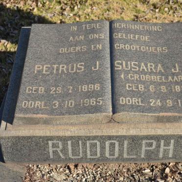 RUDOLPH Petrus J. 1896-1965 &amp; Susara J.C. GROBBELAAR 1895-1936