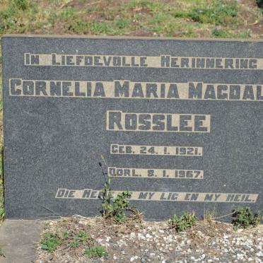ROSSLEE Cornelia Maria Magdalena 1921-1967