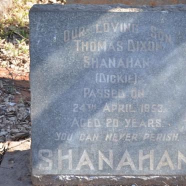 SHANAHAN Thomas Dixon -1953