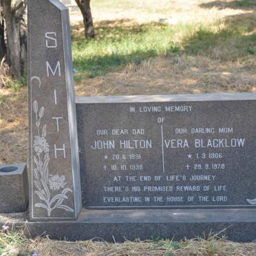 SMITH John Hilton 1891-1938 &amp; Vera Blacklow 1906-1978