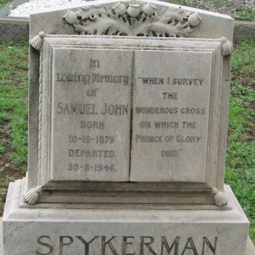 SPYKERMAN Samuel John 1879-1946