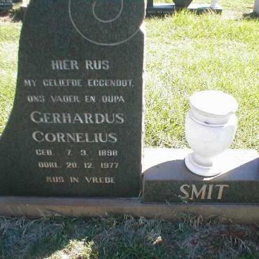 SMIT Gerhardus Cornelius 1898-1977