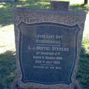 STEVENS A.J. 1888-1935