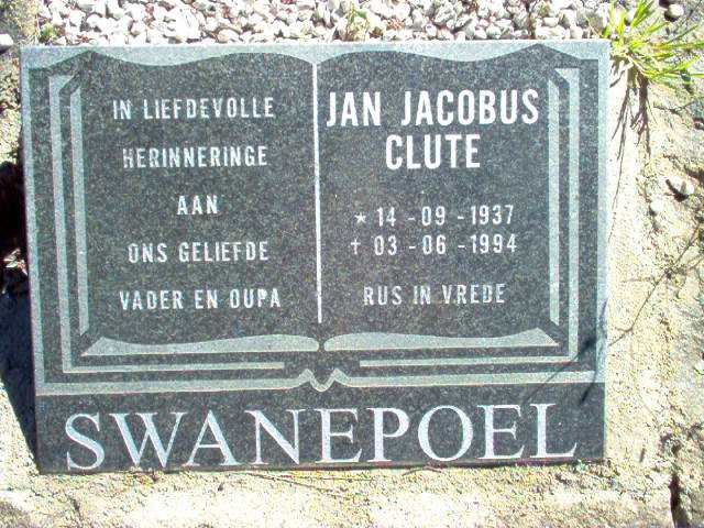 SWANEPOEL Jan Jacobus Clute 1937-1994