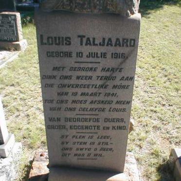 TALJAARD Louis 1916-1941