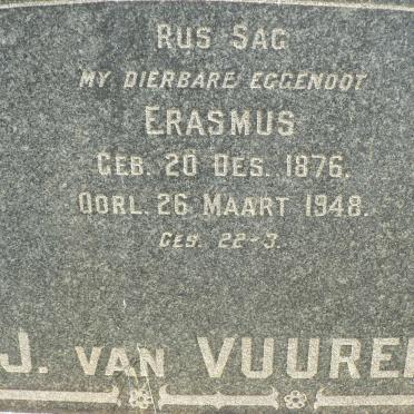 VUUREN Erasmus, J. van 1876-1948