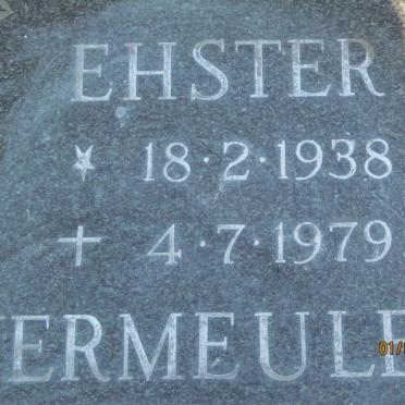 VERMEULEN Ehster 1938-1979