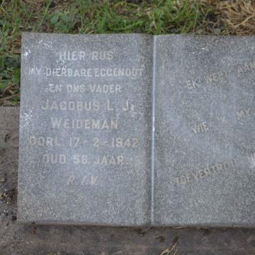 WEIDEMAN Jacobus L.J. -1942