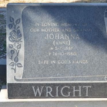 WRIGHT Johanna 1887-1980