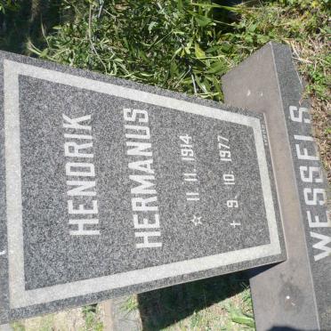 WESSELS Hendrik Hermanus 1914-1977