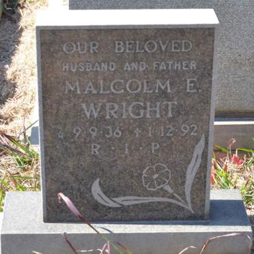 WRIGHT Malcolm E. 1936-1992