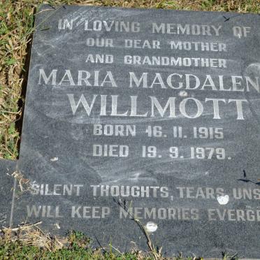 WILLMOTT Maria Magdalena 1915-1979