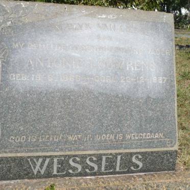 WESSELS Antonie Louwrens 1886-1957