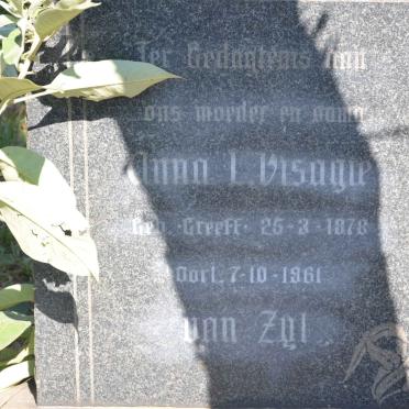 ZYL Anna L. Visagie, van nee GREEFF 1878-1961