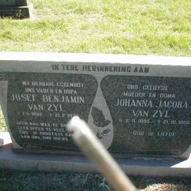 ZYL Josef Benjamin, van 1892-1975 &amp; Johanna Jacoba 1895-1985
