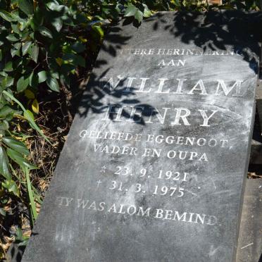 ? William Henry 1921-1975