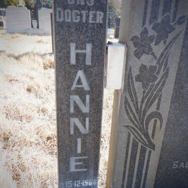 ACKERMAN Gabriël Johannes 1932-1979 &amp; Hester Maria 1937-2016 :: ACKERMAN Hannie 1964-1984 :: ACKERMAN Gawie 1968-1987